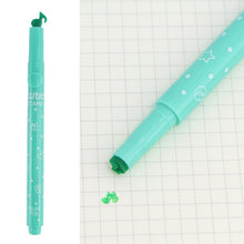 Load image into Gallery viewer, Pattern Stamp Shape Highlighters Stationery Underline Colour Pencil Mark Underline Fluorescent Pens Candy Colors Writing Supply