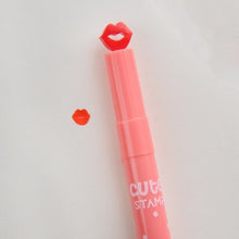 Load image into Gallery viewer, Pattern Stamp Shape Highlighters Stationery Underline Colour Pencil Mark Underline Fluorescent Pens Candy Colors Writing Supply
